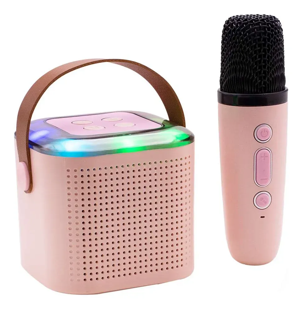 Parlante Portatil  6W Bluetooth Rgb Colores Microfono Plastico