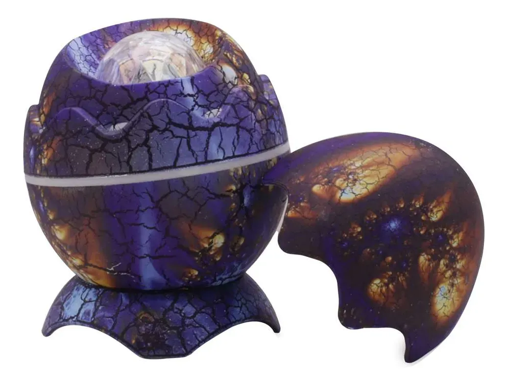 Lampara Veladora Proyector Galaxia Huevo Dinosaurio