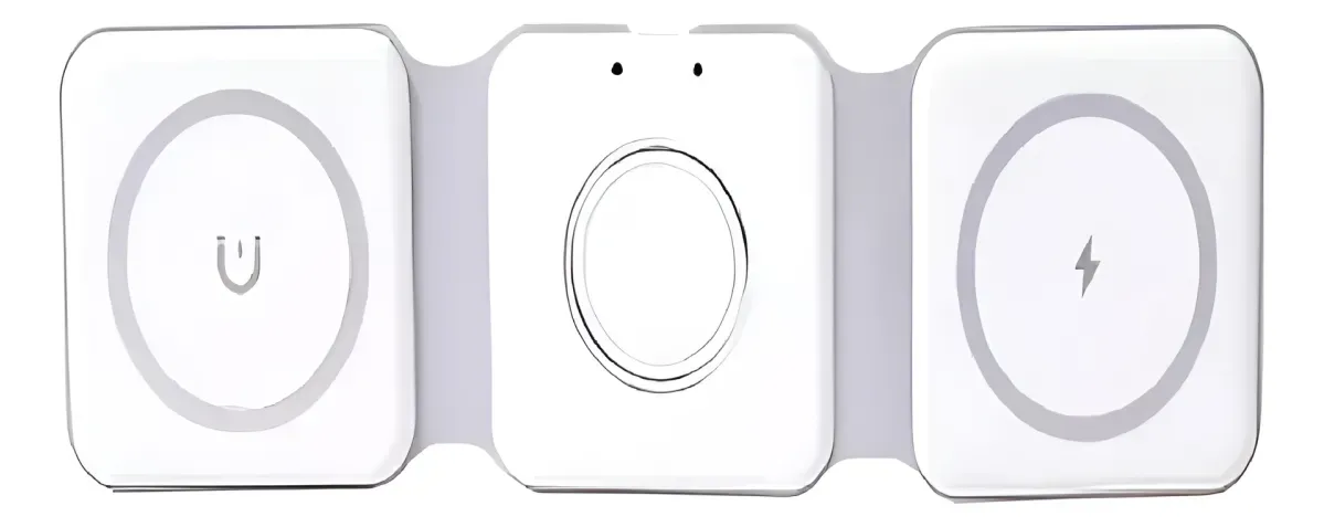 Cargador Inalámbrico Portátil Almohadilla D Cargador 3 En 1 15 W