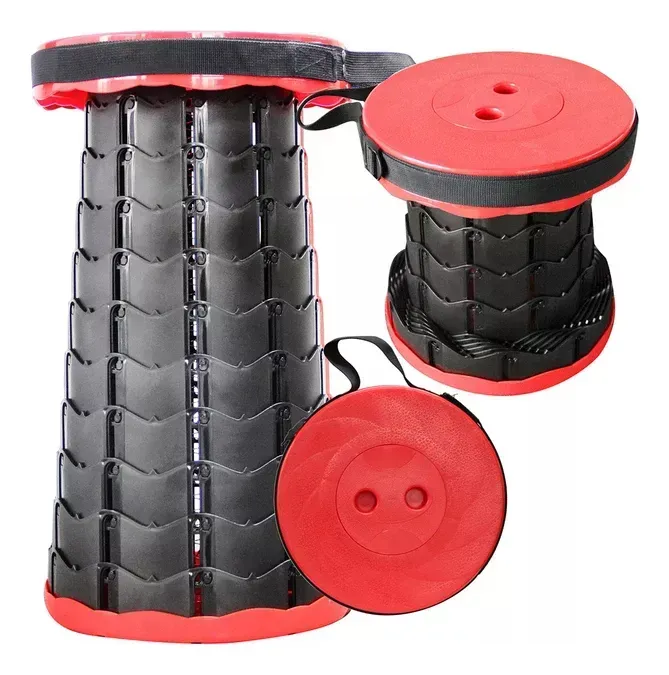 Banco Plegable Portátil Retráctil Camping De Plastico ABS