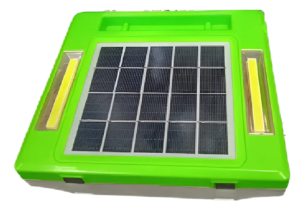 Luz Solar Lampara De Emergencia Con Ventilador