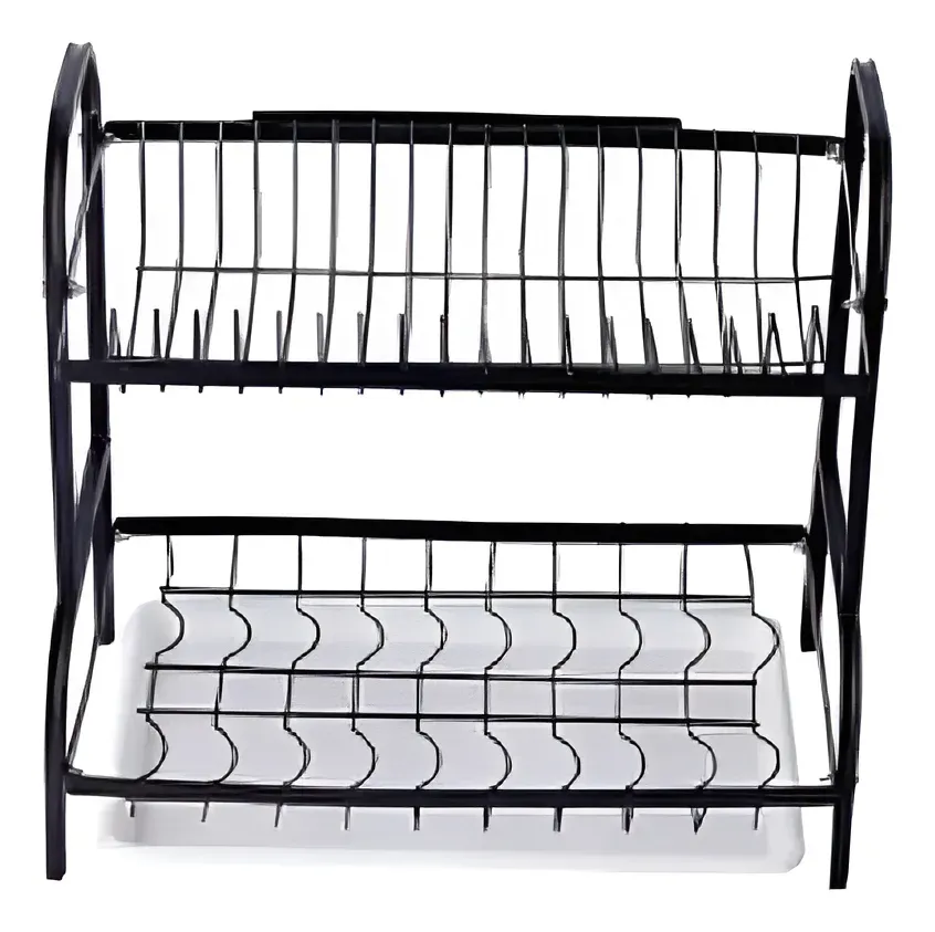 Estante Secador Organizador Cocina Vajilla 2 Niveles Metal