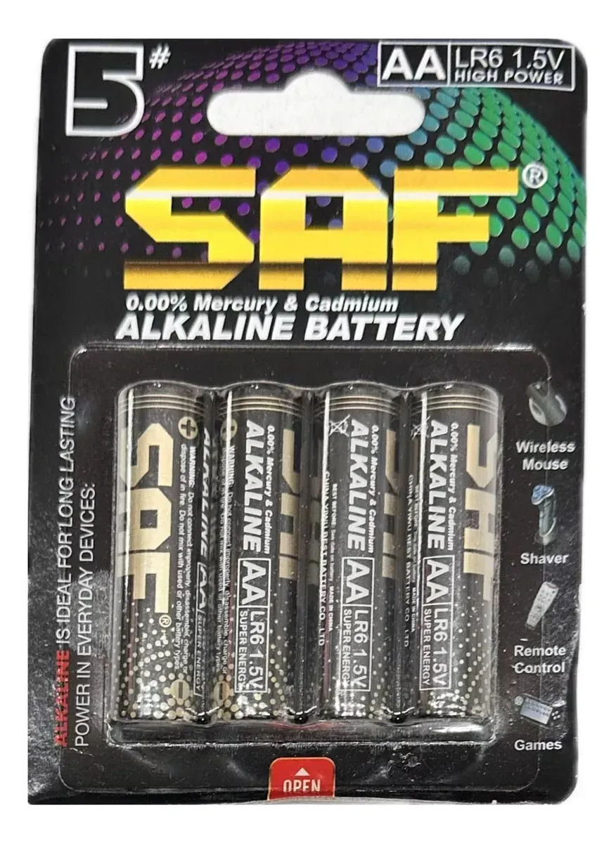 Pilas Alcalinas Pack De 4 Unidades Pilas Aa