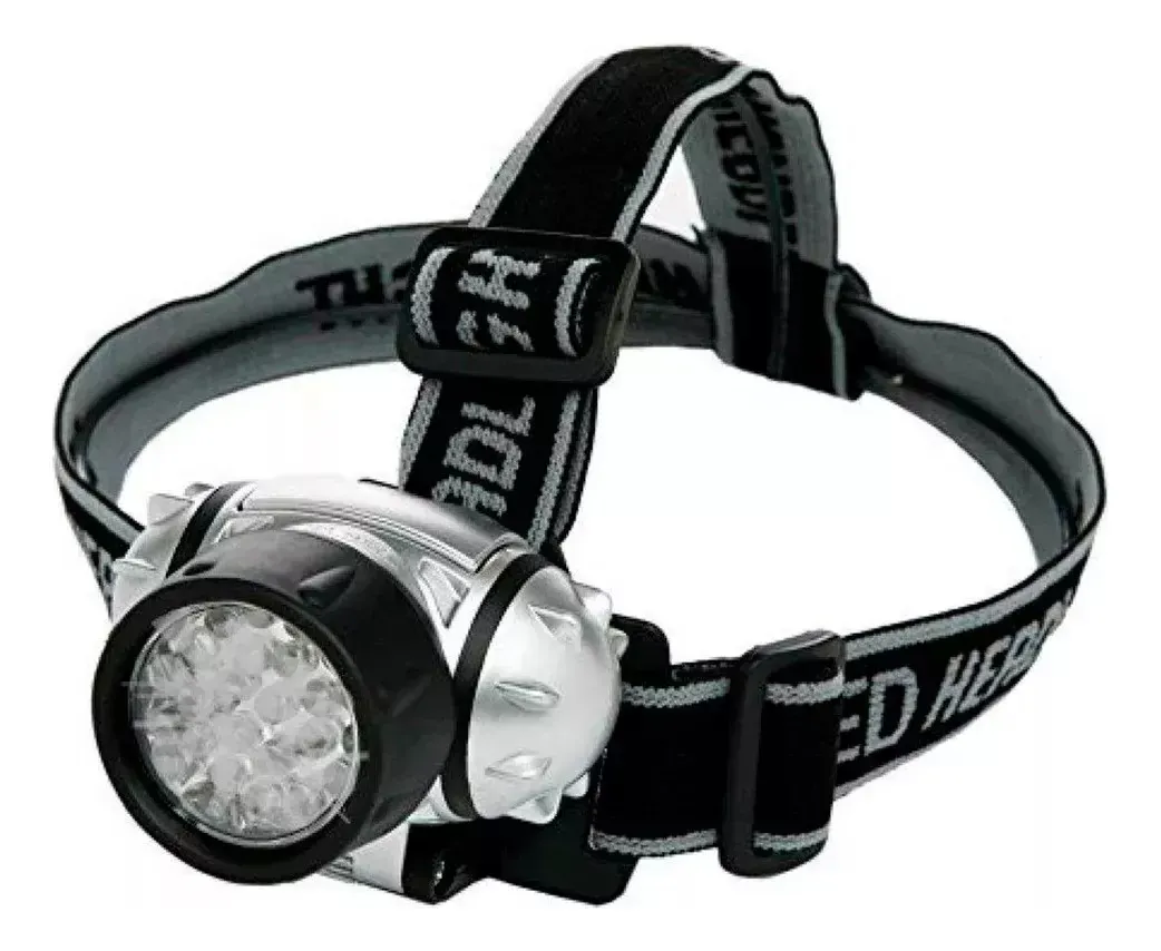 Linterna Led Minero 7 leds Camping Pesca Batería Aa