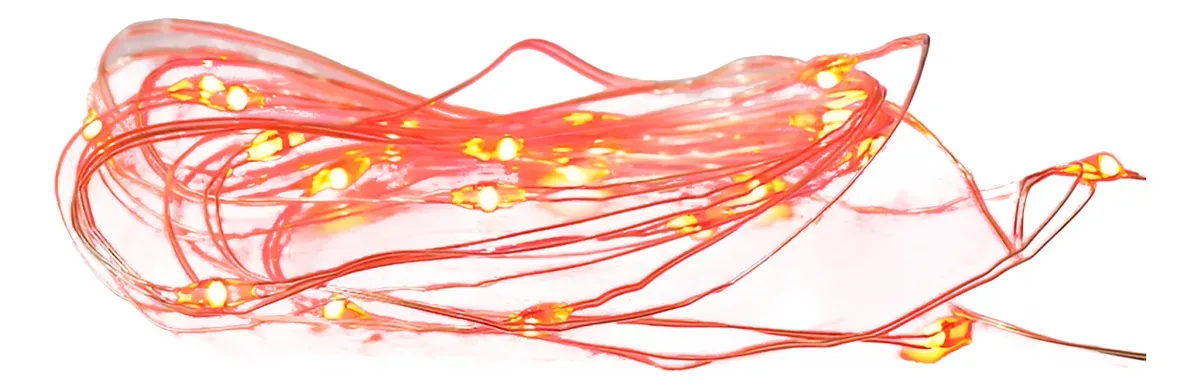 Luces D Navidad Funciona Con 2 Pila Aa Colores 2m Luciérnaga