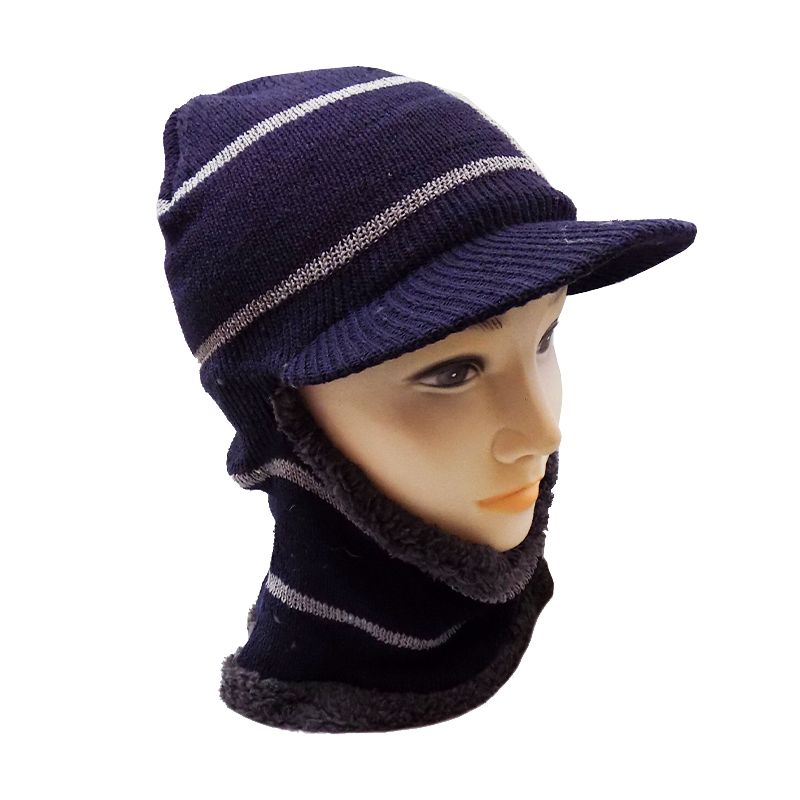 Gorro Con Visera Y Cuello Gorro Unisex Pasamontaña