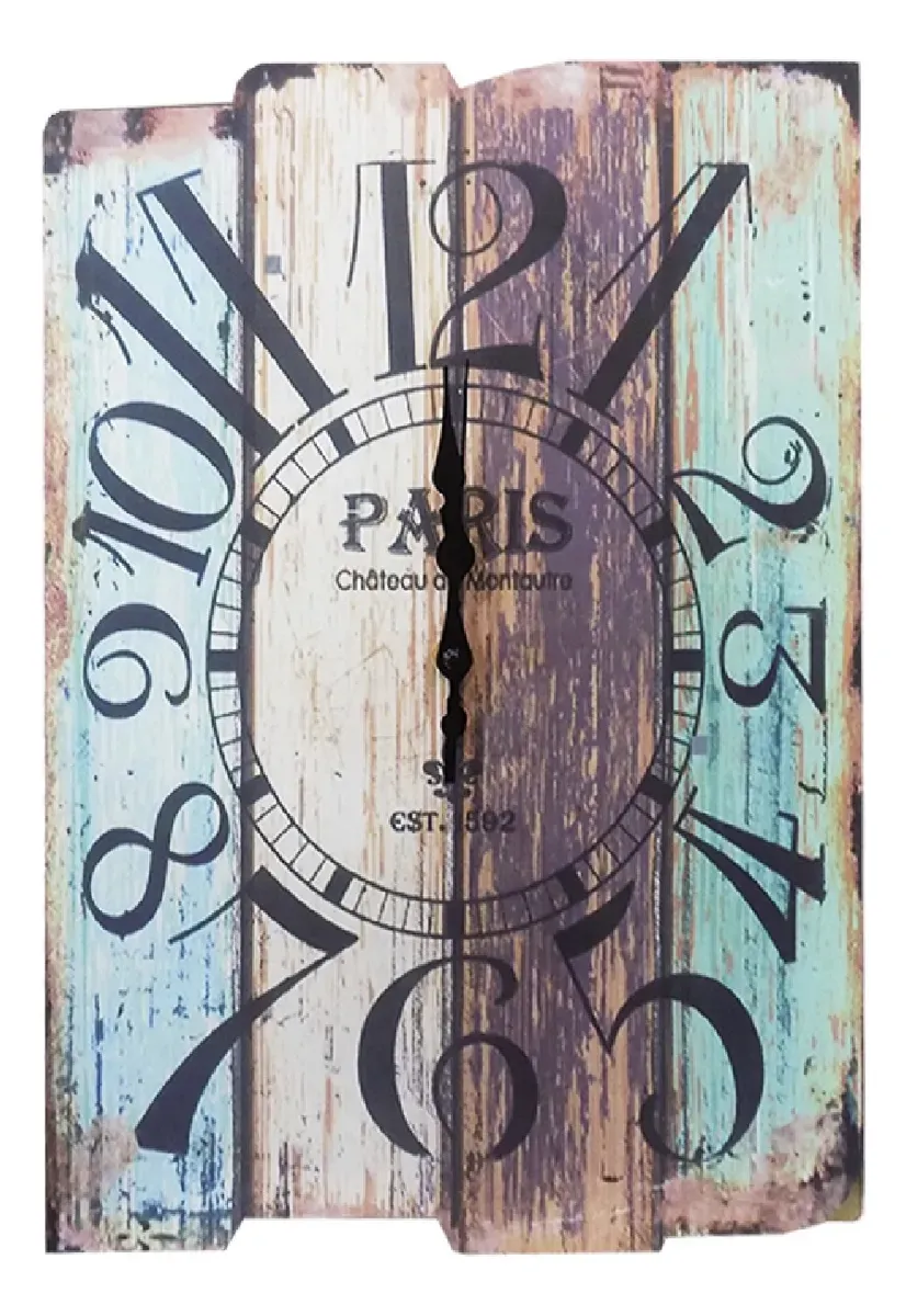 Reloj Analogico De Pared Rectangular 38 X 30 Cm Modelos