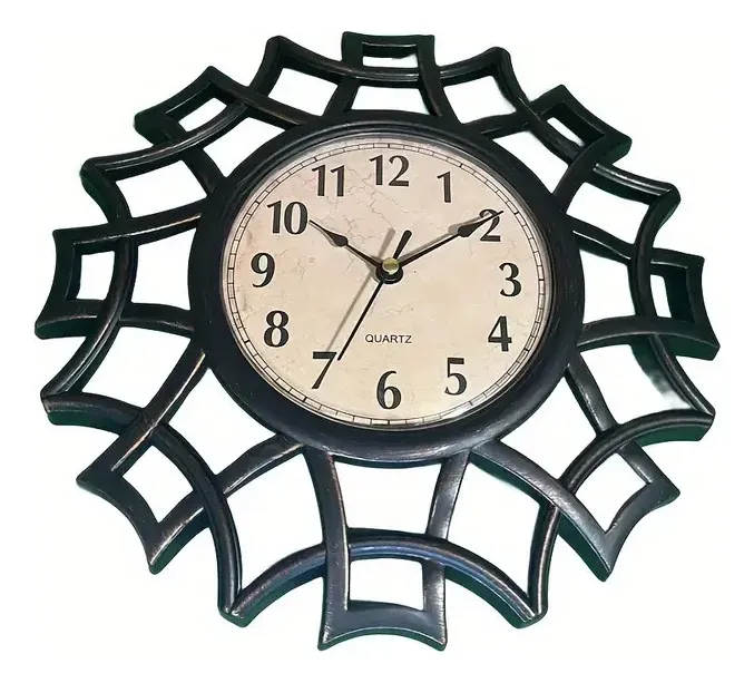 Reloj De Pared Analogico 29cm De Diametro Decorativo