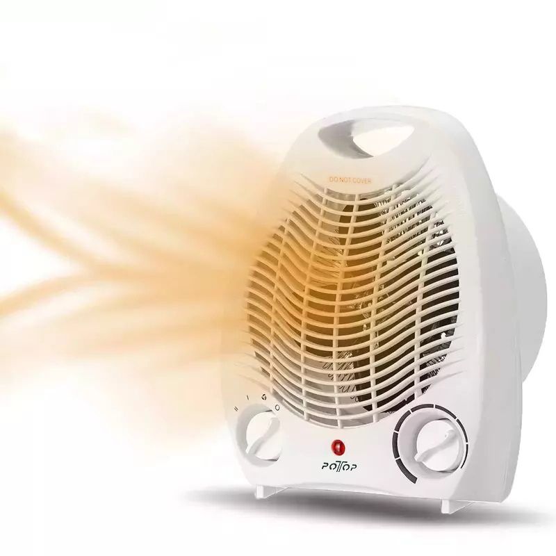 Caloventilador Pequeño De Escritorio Calentador de 2000w Blanco