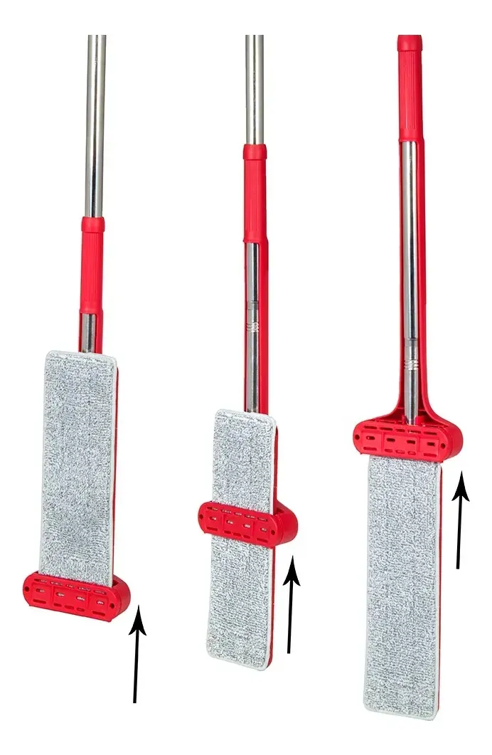 Set Mopa Plana Para Pisos Escurridor Acero Inox Y Plástico IAO Z130034