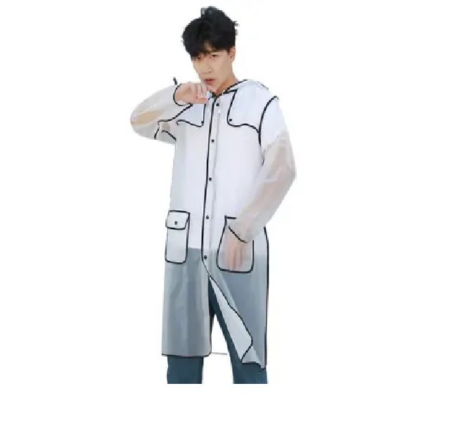Capa De Lluvia Impermeable Para Adultos Transparente