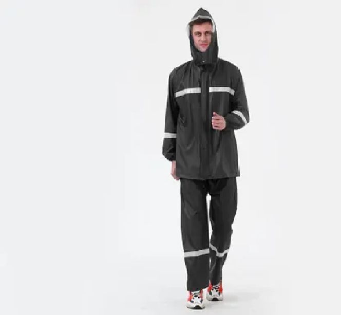 Pilot Capa De Lluvia Adulto 2 Piezas Impermeable Negro