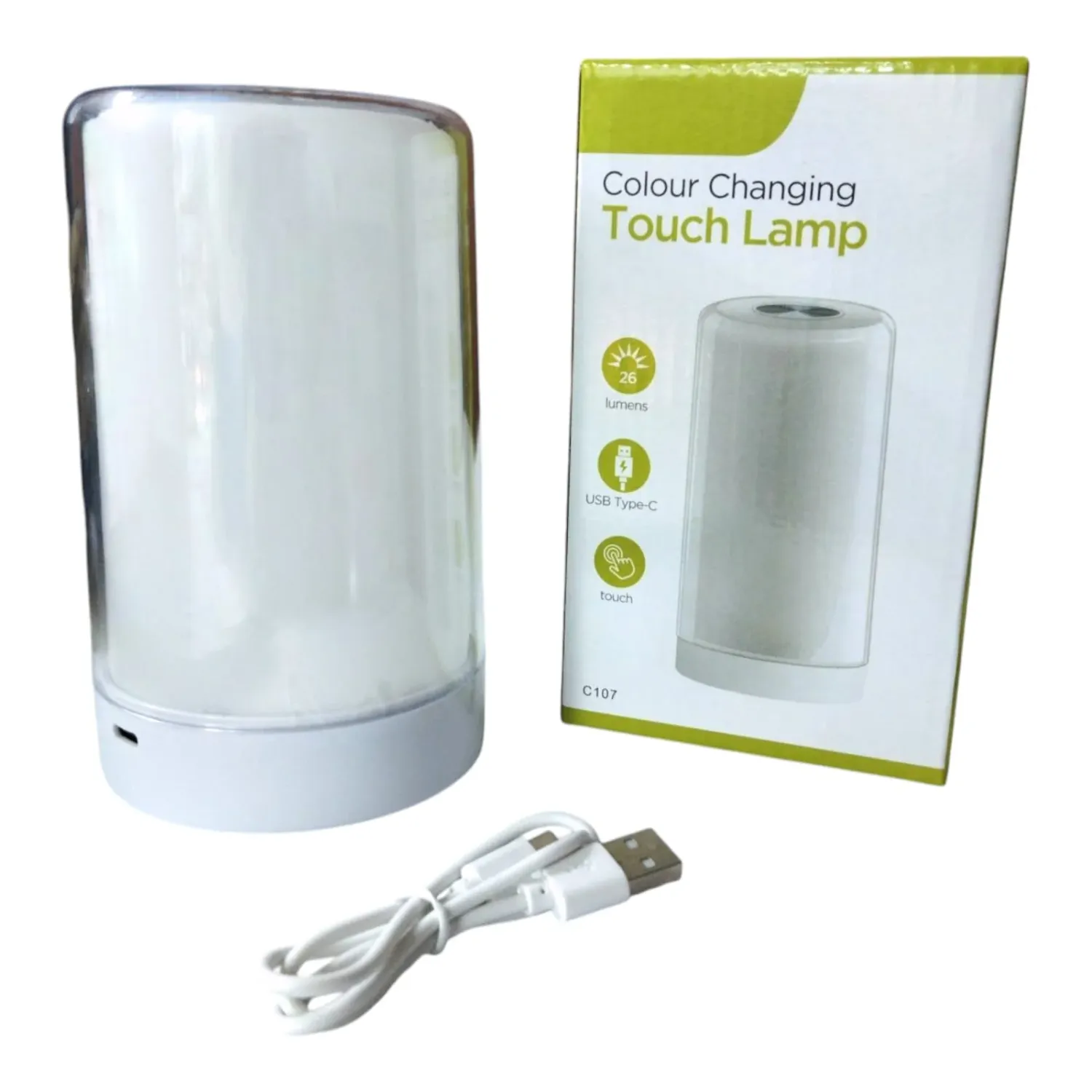 Lámpara De Mesa Táctil Led Multicolor Con Brillo Ajustable