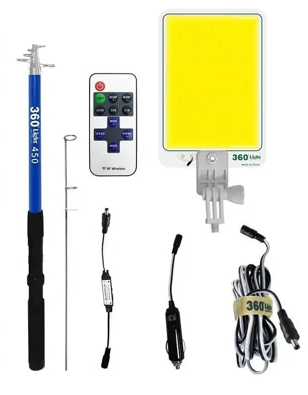 Luz de Trabajo Plegable Multifuncional con Trípode 12V