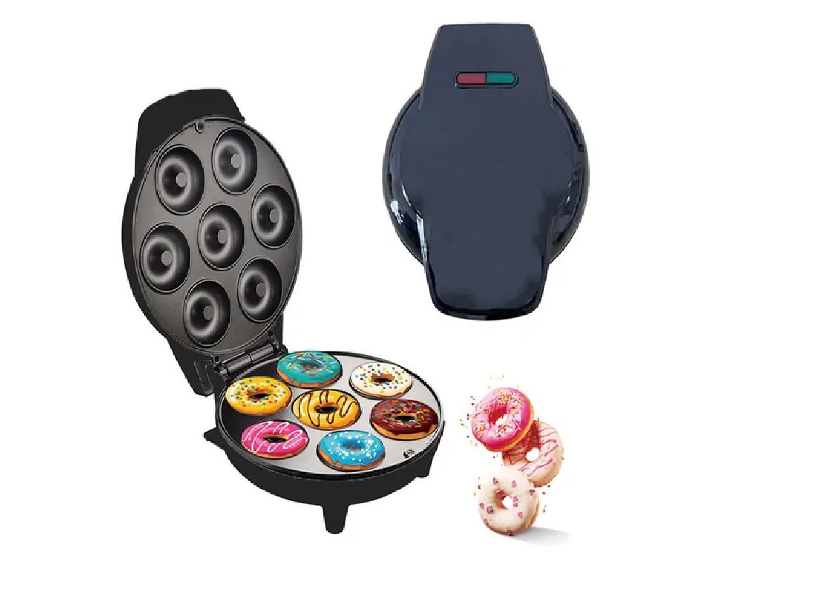 Máquina Para Mini Donas Negra Compacto