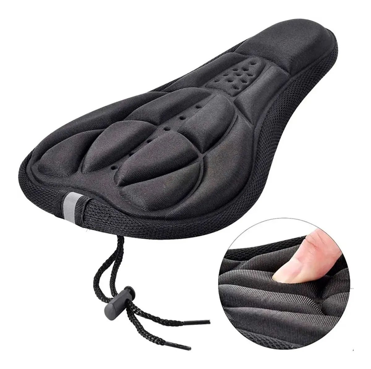Cubre Asiento Gel Funda Sillin - Para Bicicleta Color Negro