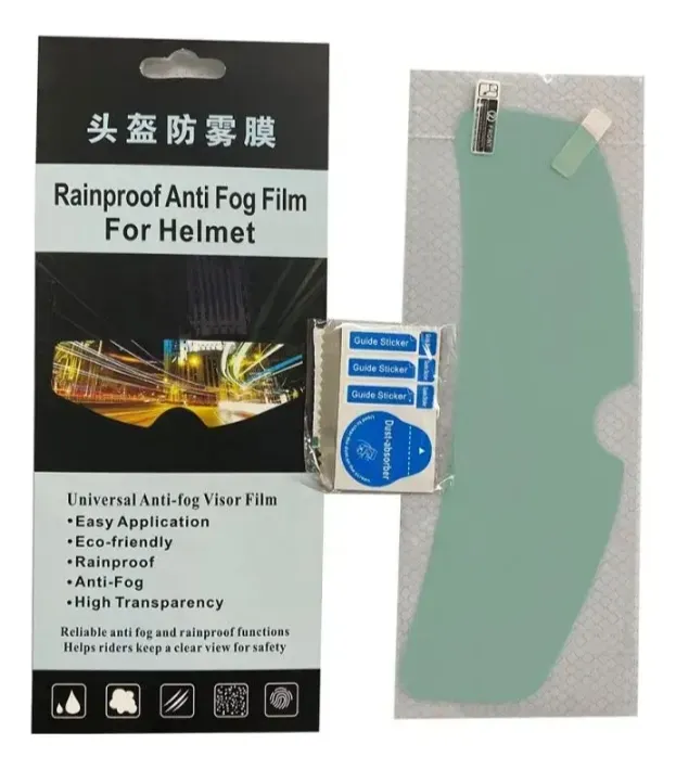 Película Anti Lluvia Adhesivo Casco Visor Moto Aleatorio