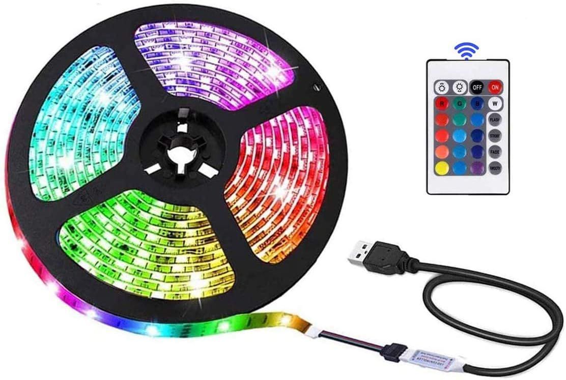 Cinta Led Rgb De 5 Metros De Largo Tira