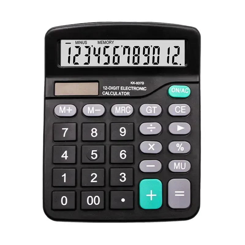 Calculadora De Escritorio Basica Pantalla Lcd 12 Dígitos
