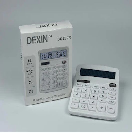 Calculadora Con Pantalla, 12 Dígitos, Escritorio Grande