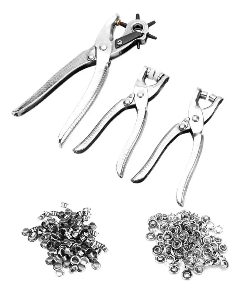Alicates Perforadores Sacabocado X3 Pinza Perforadora Y Ojales