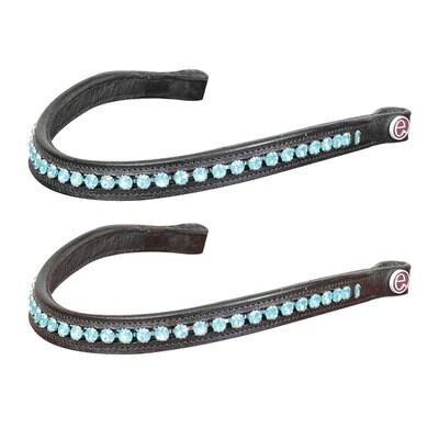 Frontalino da Equitazione, Modello Aqua Nives, Materiali Morbidi e Resistenti, Confortevole e Efficiente, Decorazioni di Pregio, Stile Unico