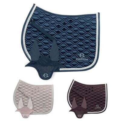 Sottosella Salto+Cuffia Equityum Esme, Alta Qualità, Design Italiano, Materiali Innovativi, Traspirabilità e Dettagli Raffinati per il Comfort del Cavallo