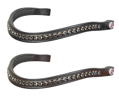 Frontalino Equityum Swarovski modello Iris, Materiali Morbidi e Resistenti, Confortevole e Efficiente, Decorazioni di Pregio, Stile Unico