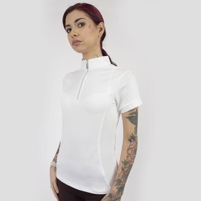 T-Shirt Concorso Donna Equityum Cassandra, Eleganza Italiana e Funzionalità Tecnica per il Cavaliere e l’Amazzone, Tessuto Traspirante