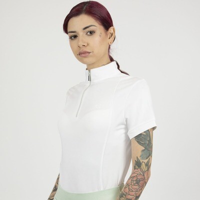 T-Shirt Concorso Donna Equityum Flora, Eleganza Italiana e Funzionalità Tecnica per il Cavaliere e l’Amazzone, Tessuto Traspirante