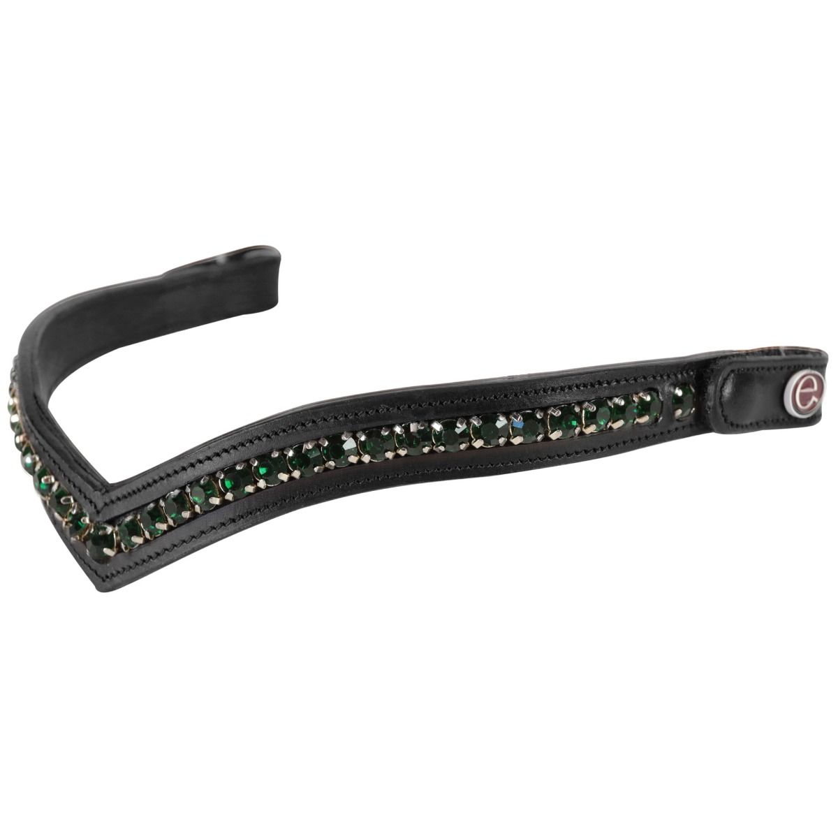 Frontalino Equityum Shaped Emerald Con Bottone, Colore: Nero, Taglie: Cob
