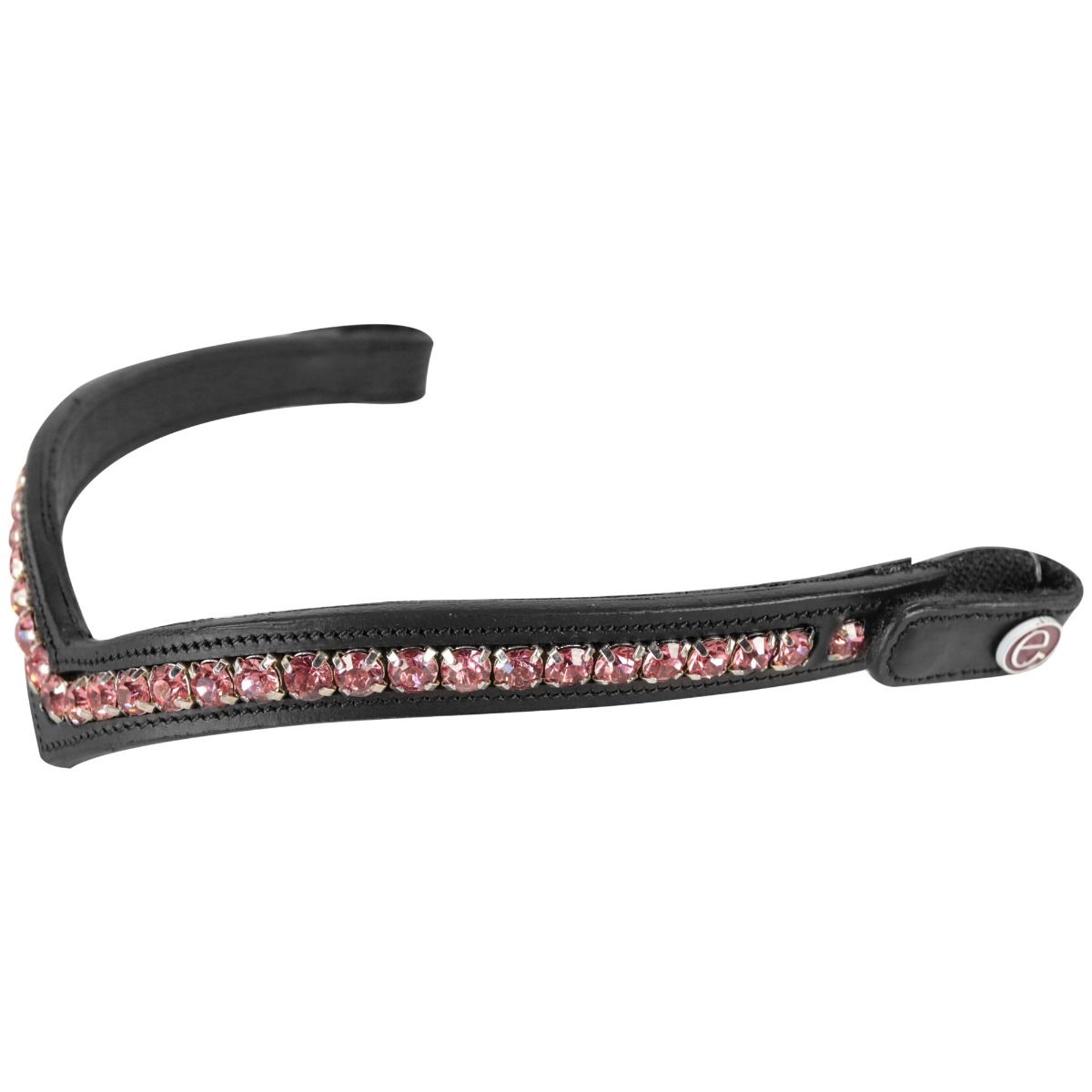 Frontalino Equityum Shaped Silver Rose Con Bottone, Colore: Nero, Taglie: Cob