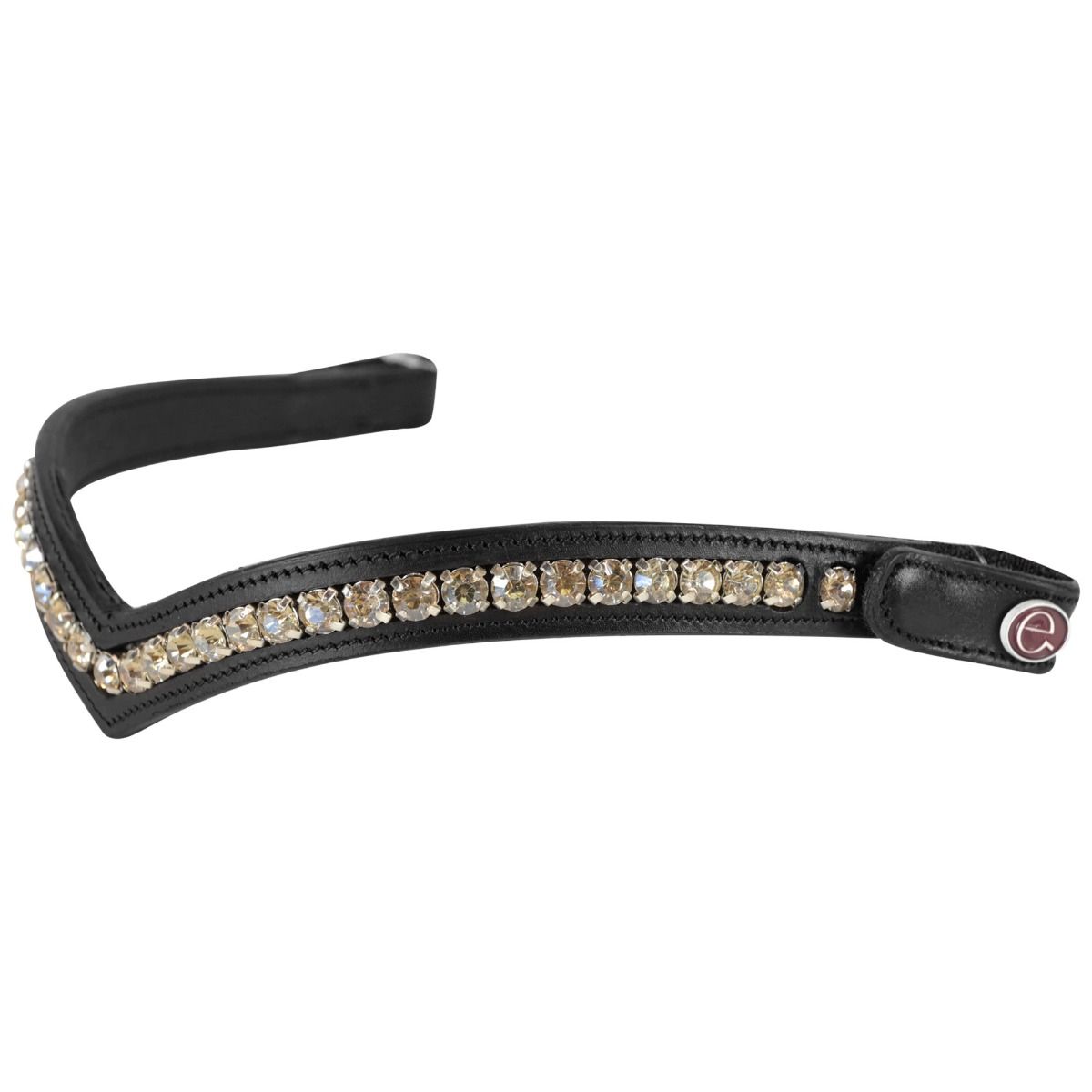 Frontalino Equityum Shaped Silver Gold Con Bottone, Colore: Nero, Taglie: Cob
