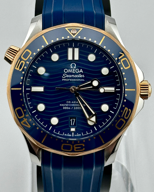 2019 Omega Seamaster Diver 300M 42MM Blue Dial Rubber Strap (210.22.42.20.03.002)