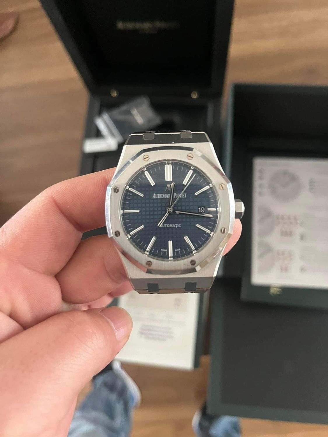 ​Audemars Piguet 15400st. blue. 
2016