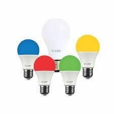 LED A60 BULB BLUE,GREEN,YELLOW,RED 6W FLASH