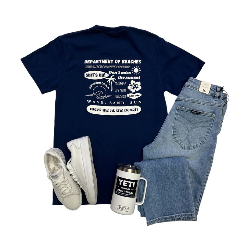Department of Beach T-Shirt Navy