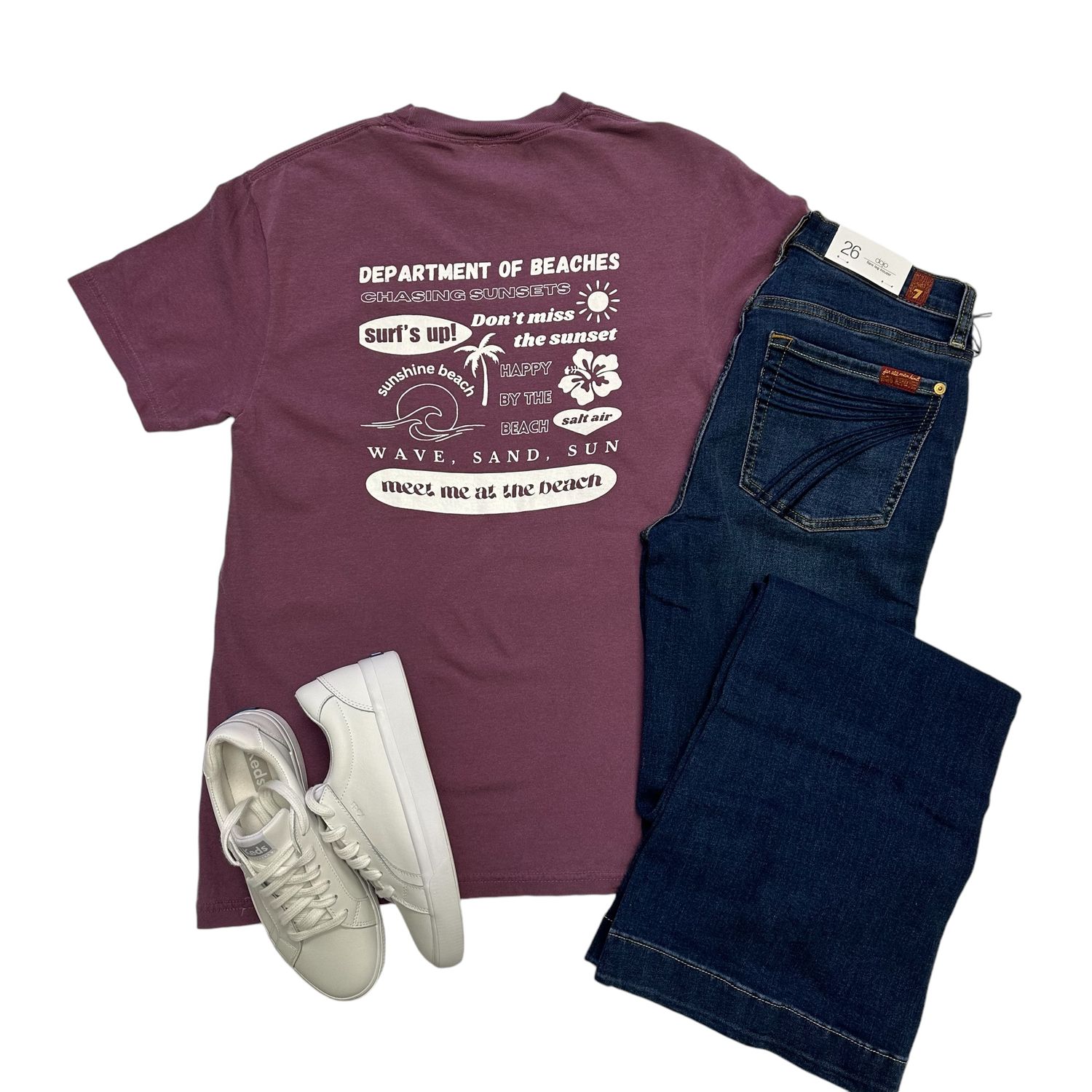 Department of Beaches T-Shirt Maroon