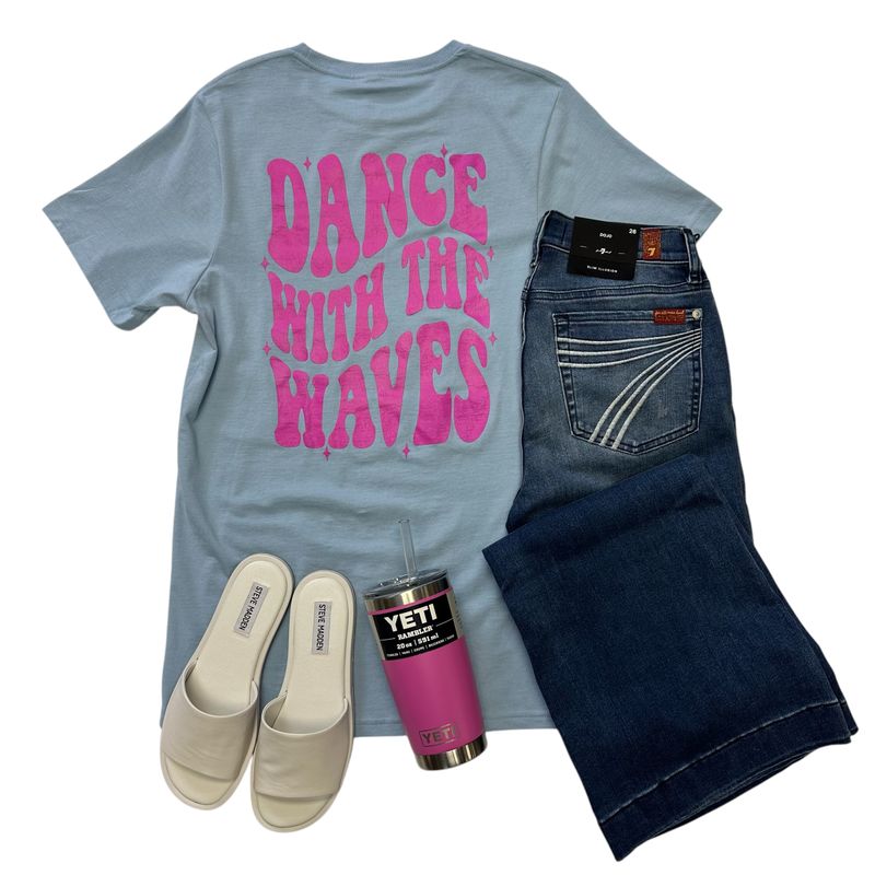 Dance With The Waves Tee Blue