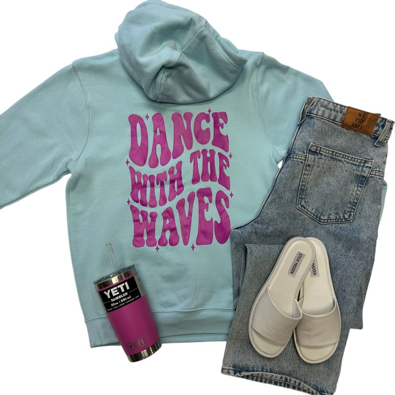 Dance With The Waves Hoodie Blue