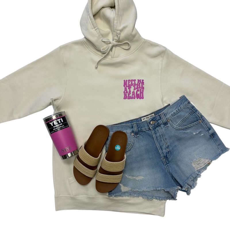 Dance With The Waves Hoodie Natural