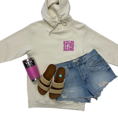 Dance With The Waves Hoodie Natural