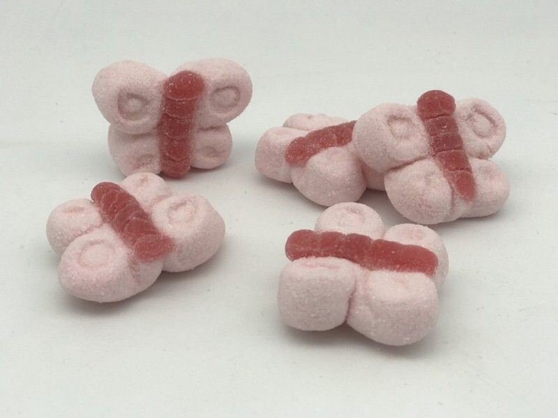MARSHMALLOW BORBOLETAS COR DE ROSA
