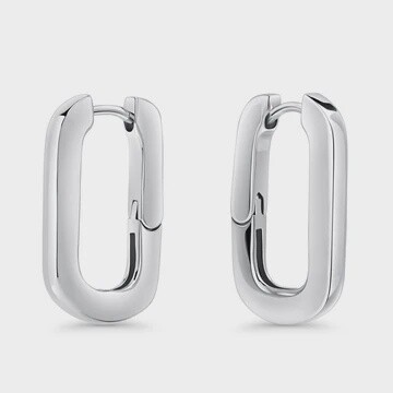 Alcazar Huggie Earings silver