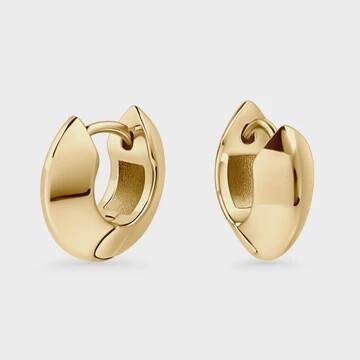 Etna Huggie Earings Gold