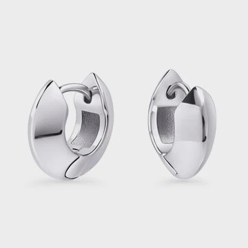 Etna Huggie Earings Silver
