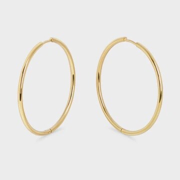 Mimosa Large Huggie Earings Gold