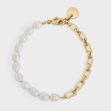 Reina Pearl Bracelet Gold