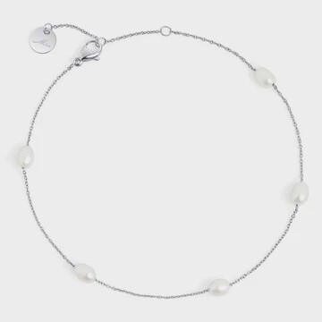 Opal Pearl Anklet Silver