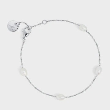 Opal Pearl Bracelet Silver